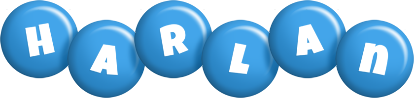 Harlan candy-blue logo