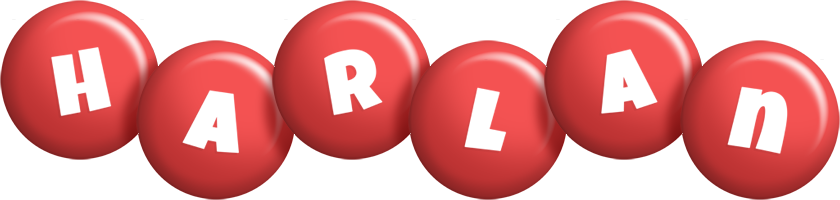 Harlan candy-red logo