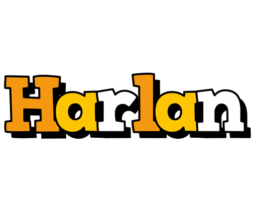 Harlan cartoon logo