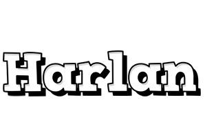 Harlan snowing logo