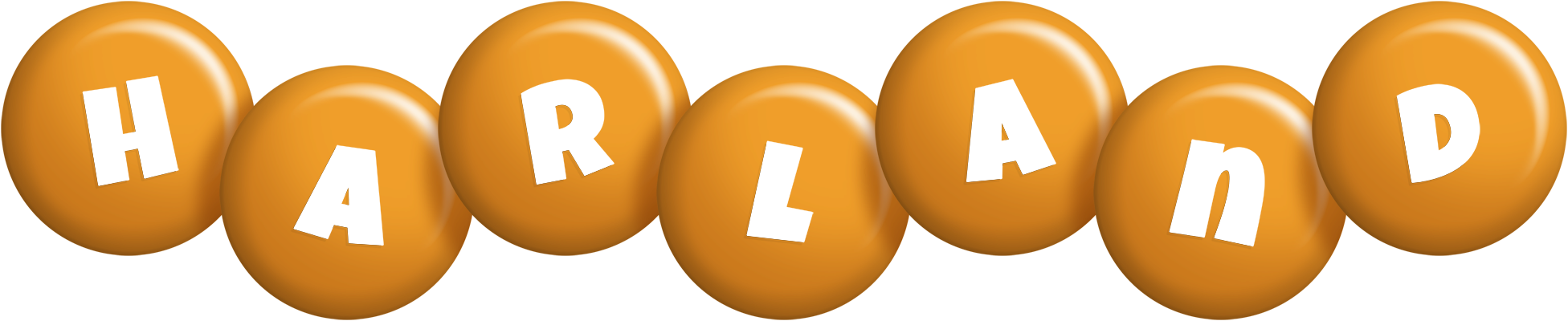 Harland candy-orange logo