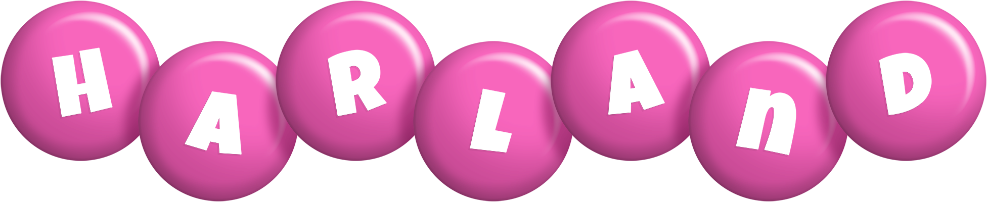 Harland candy-pink logo