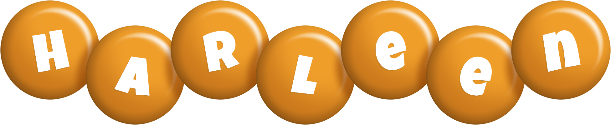 Harleen candy-orange logo