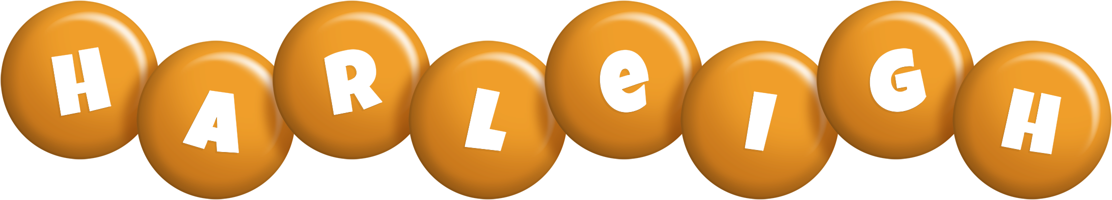 Harleigh candy-orange logo