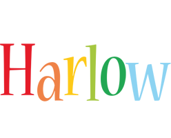 Harlow birthday logo