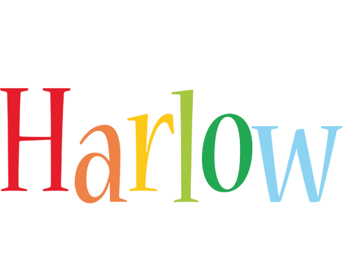Harlow birthday logo