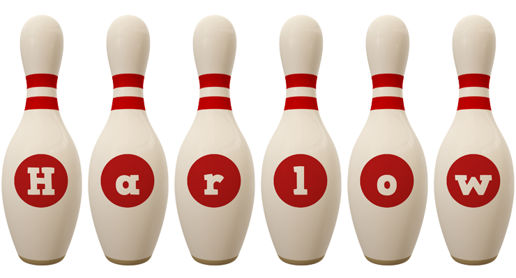 Harlow bowling-pin logo