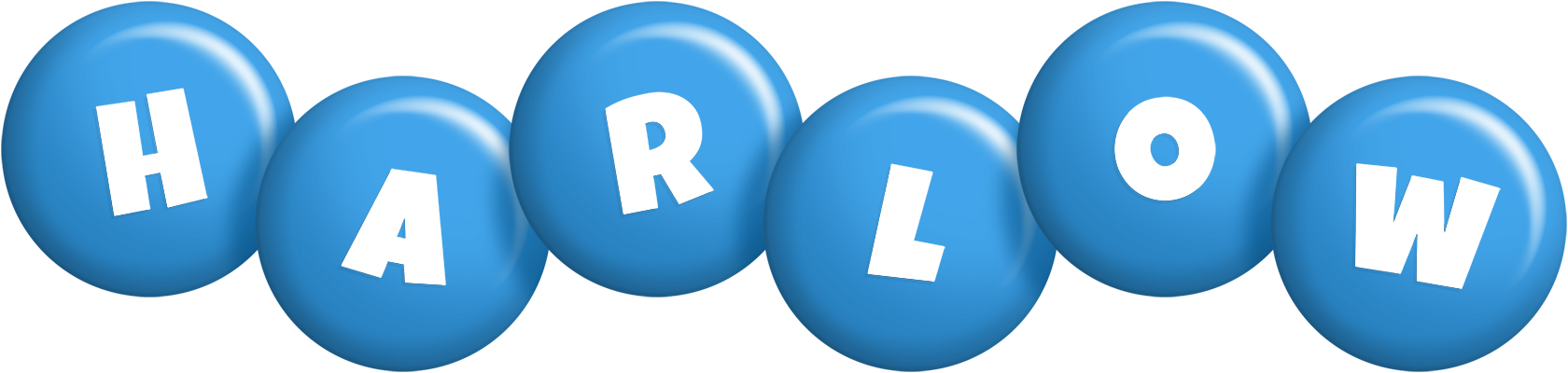 Harlow candy-blue logo