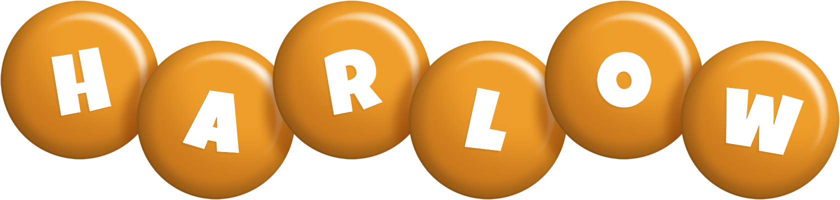 Harlow candy-orange logo