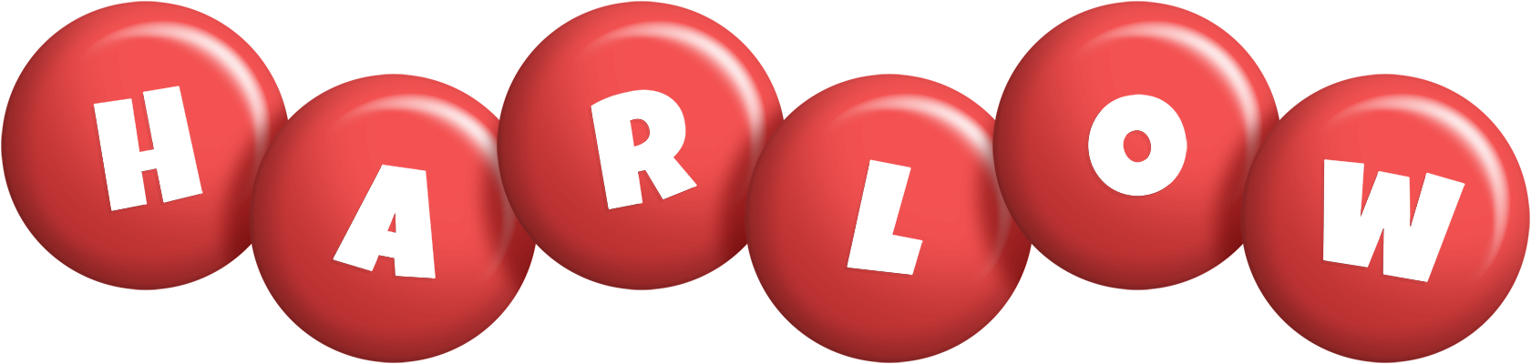 Harlow candy-red logo