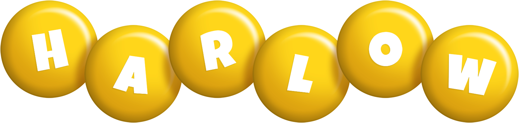 Harlow candy-yellow logo