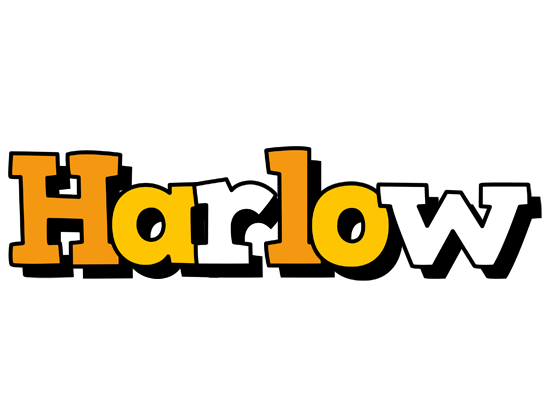 Harlow cartoon logo