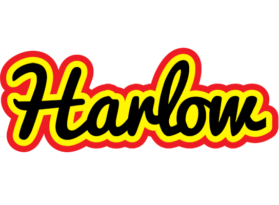 Harlow flaming logo