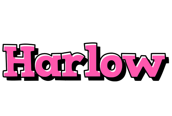 Harlow girlish logo