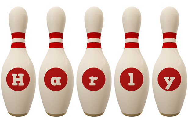 Harly bowling-pin logo