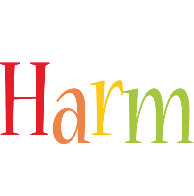 Harm birthday logo