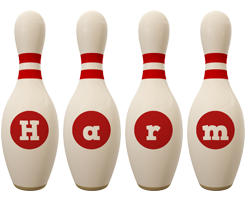 Harm bowling-pin logo