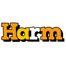 Harm cartoon logo