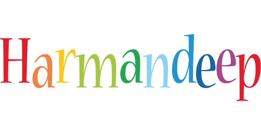 Harmandeep birthday logo