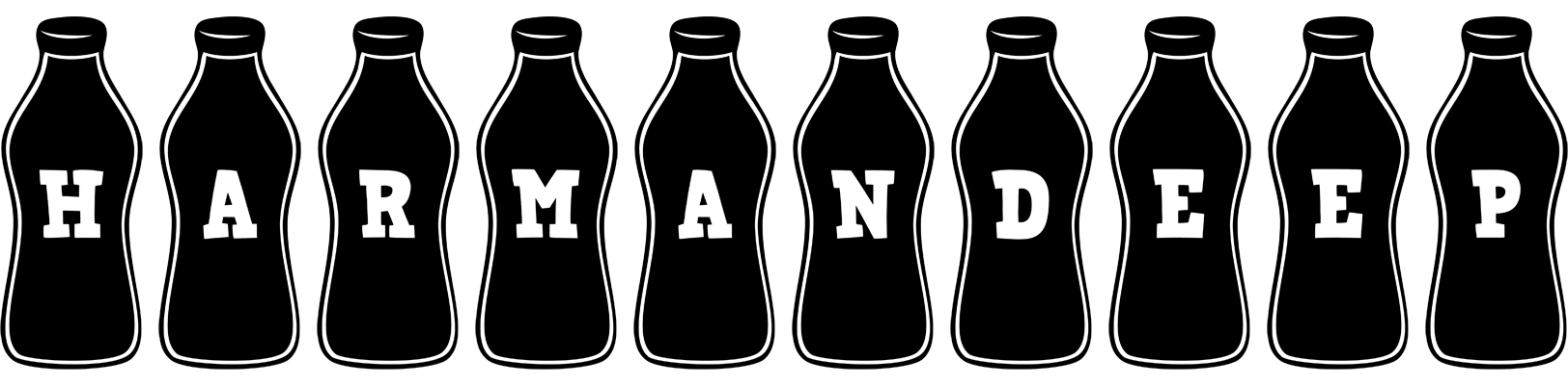 Harmandeep bottle logo