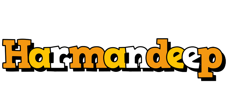 Harmandeep cartoon logo