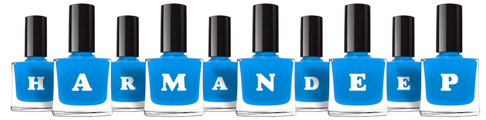 Harmandeep glossy logo