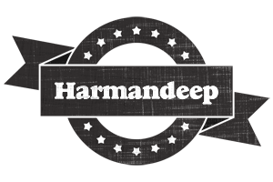 Harmandeep grunge logo