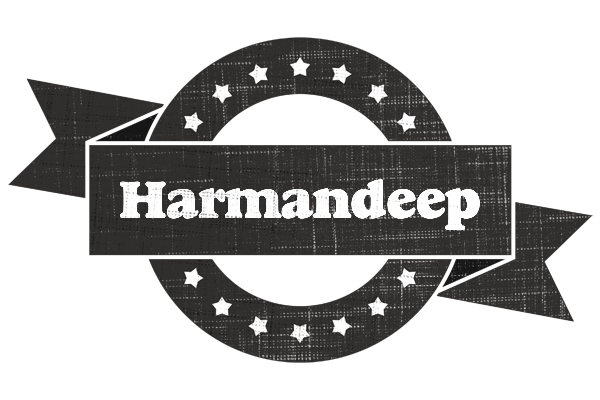 Harmandeep grunge logo