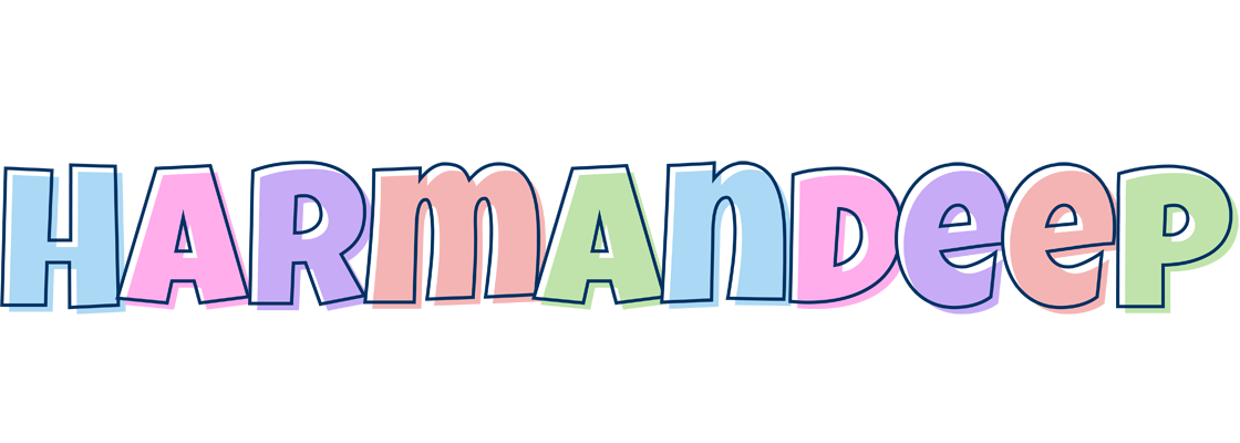 Harmandeep pastel logo