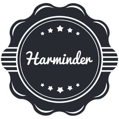 Harminder badge logo