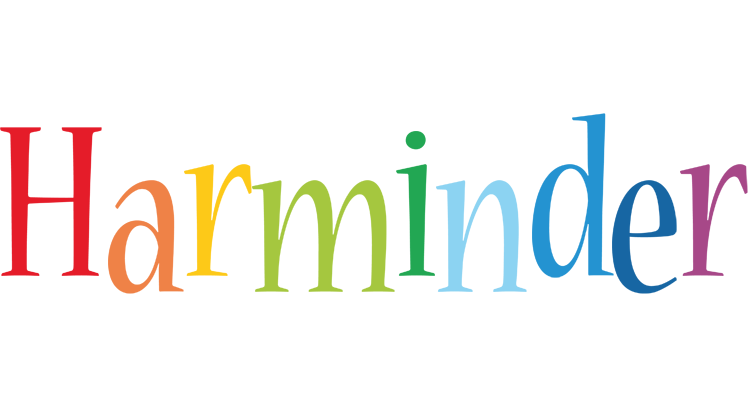 Harminder birthday logo
