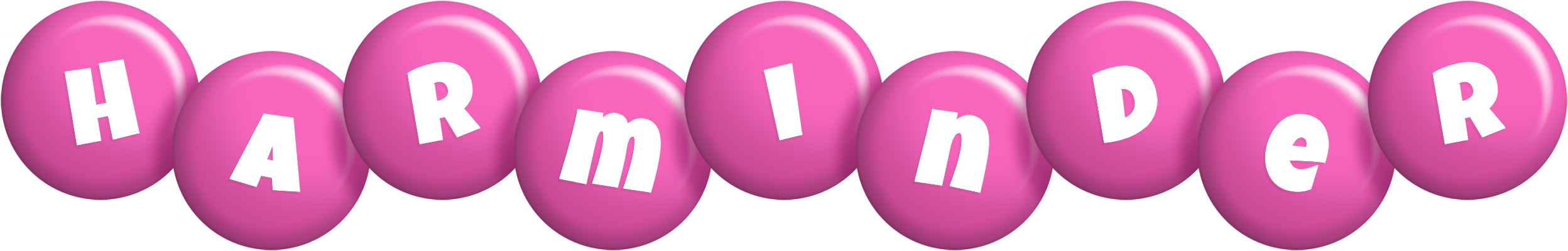 Harminder candy-pink logo