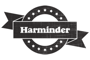 Harminder grunge logo