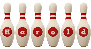 Harold bowling-pin logo