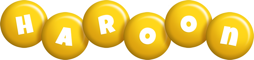 Haroon candy-yellow logo