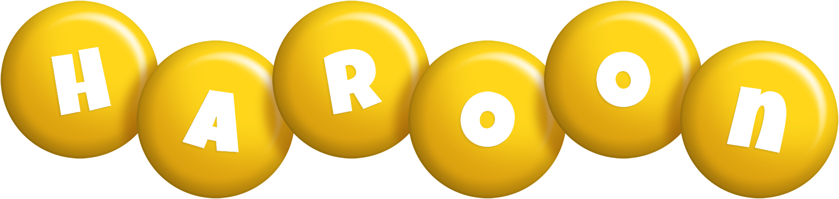 Haroon candy-yellow logo