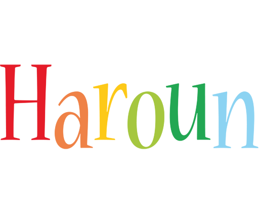 Haroun birthday logo