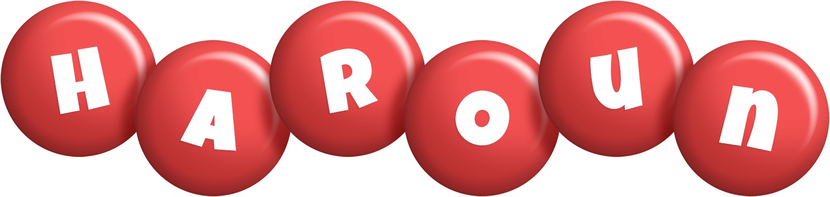 Haroun candy-red logo