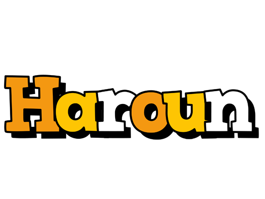 Haroun cartoon logo