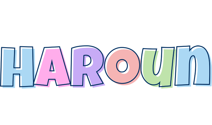 Haroun pastel logo