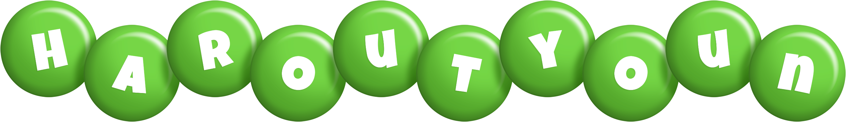 Haroutyoun candy-green logo