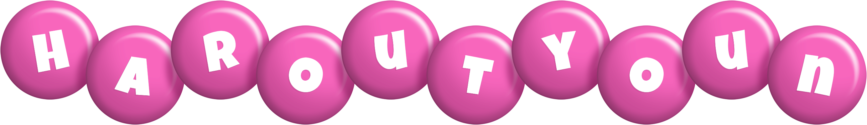 Haroutyoun candy-pink logo