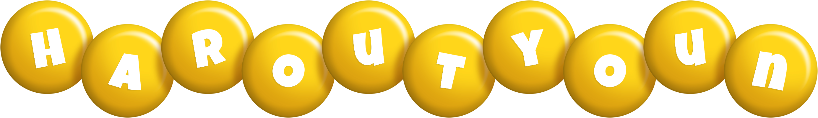 Haroutyoun candy-yellow logo