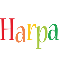 Harpa birthday logo