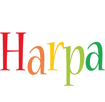 Harpa birthday logo