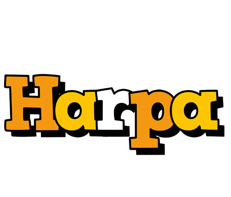 Harpa cartoon logo