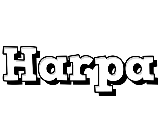 Harpa snowing logo