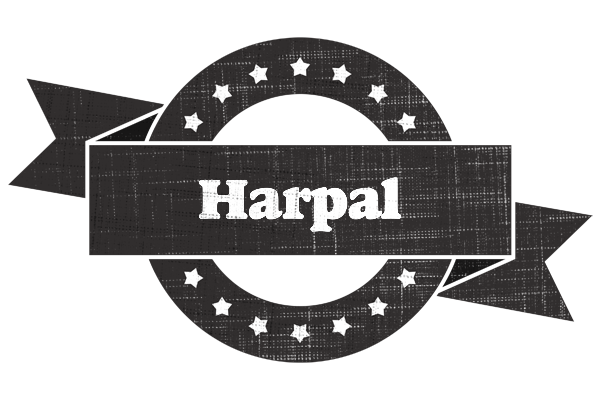 Harpal grunge logo