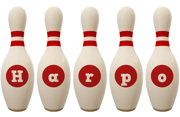 Harpo bowling-pin logo