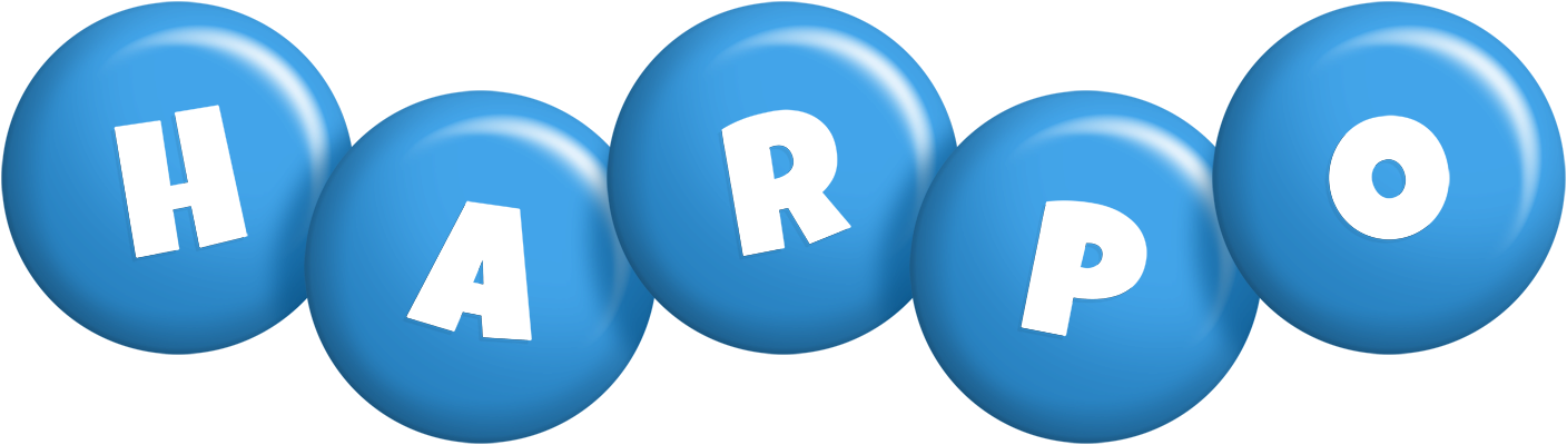 Harpo candy-blue logo